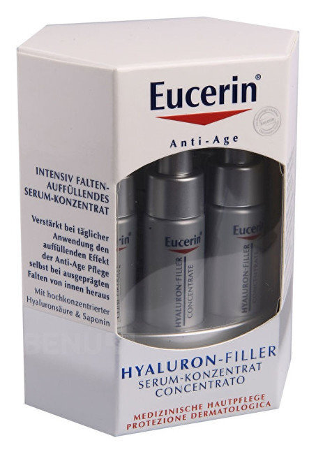 Veido serumas Eucerin Hyaluron-Filler Concentrate, 6x5ml kaina ir informacija | Veido aliejai, serumai | pigu.lt