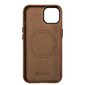 iCarer Leather iPhone 14 Magnetic Leather with MagSafe Brown (WMI14220701-RB) kaina ir informacija | Telefono dėklai | pigu.lt