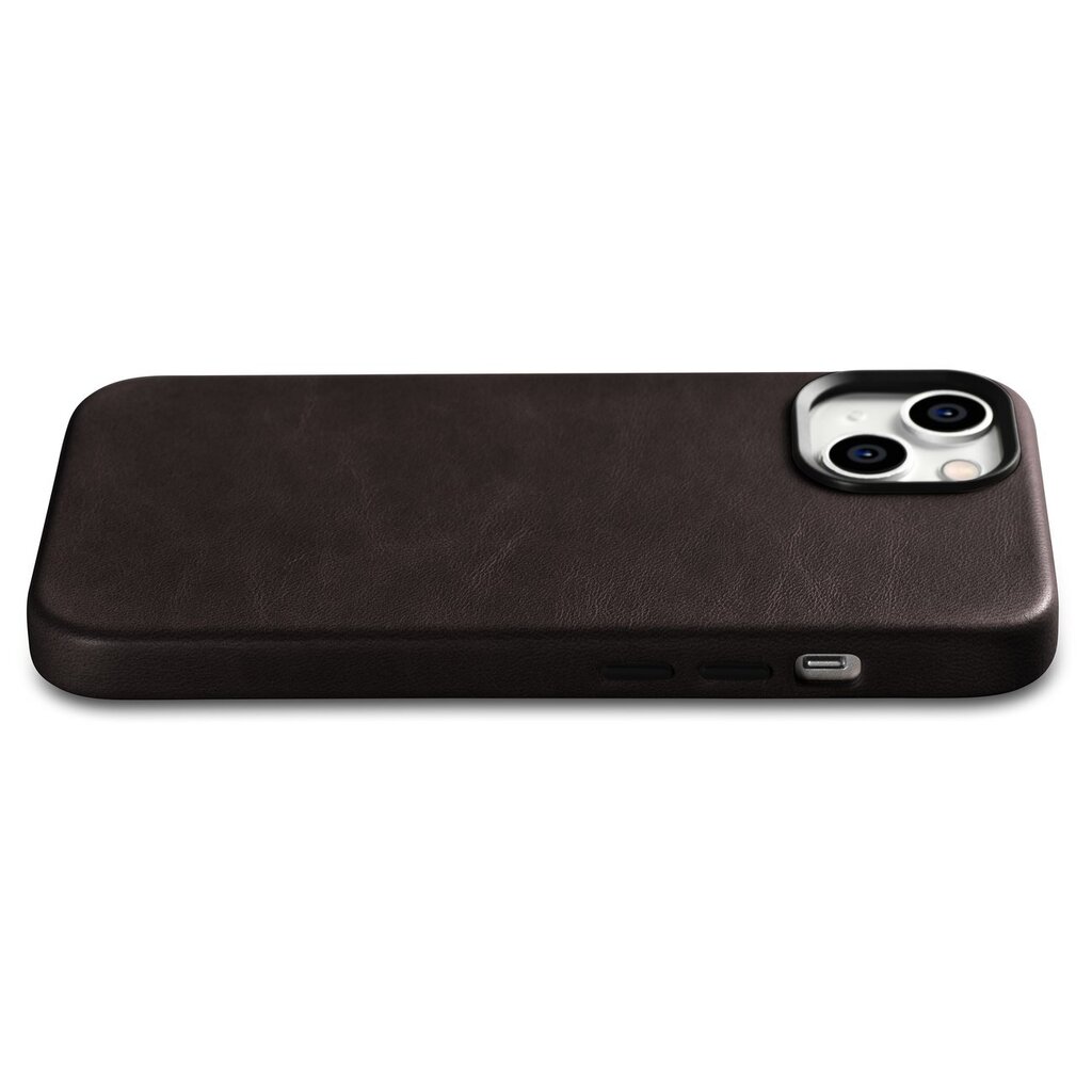iCarer Oil Wax Leather iPhone 14 Magnetic MagSafe Brown (WMI14220701-BN) цена и информация | Telefono dėklai | pigu.lt