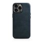 iCarer Leather iPhone 14 Pro Magnetic Leather with MagSafe Dark Blue (WMI14220702-BU) kaina ir informacija | Telefono dėklai | pigu.lt
