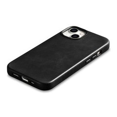 Кожаный чехол iCarer Leather iPhone14 Plus Magnetic Leather с MagSafe черный (WMI14220703-BK) цена и информация | Чехлы для телефонов | pigu.lt