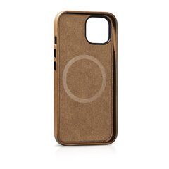 iCarer Leather iPhone 14 Plus Magnetic Leather with MagSafe Brown (WMI14220703-TN) kaina ir informacija | Telefono dėklai | pigu.lt