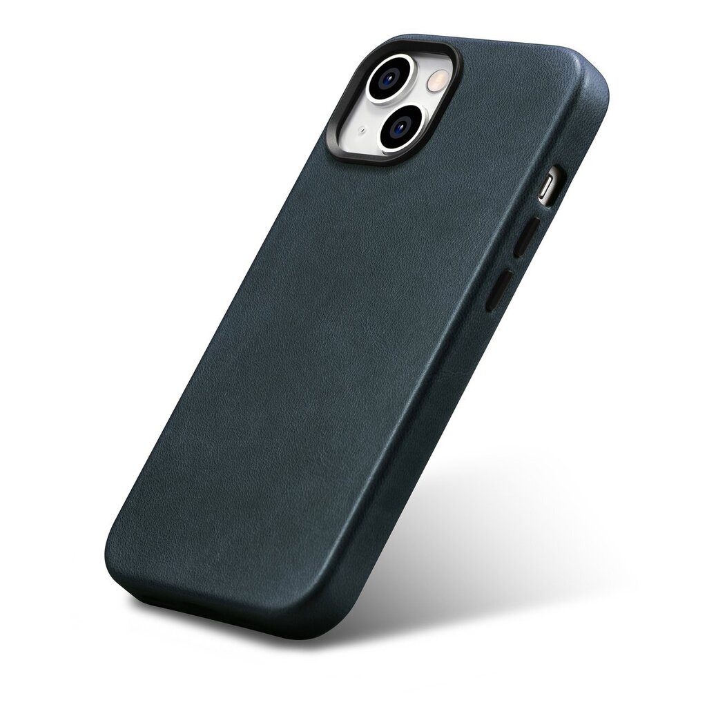 iCarer Leather iPhone 14 Plus Magnetic Leather with MagSafe Dark Blue (WMI14220703-BU) цена и информация | Telefono dėklai | pigu.lt