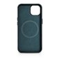 iCarer Leather iPhone 14 Plus Magnetic Leather with MagSafe Dark Blue (WMI14220703-BU) kaina ir informacija | Telefono dėklai | pigu.lt