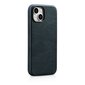 iCarer Leather iPhone 14 Plus Magnetic Leather with MagSafe Dark Blue (WMI14220703-BU) цена и информация | Telefono dėklai | pigu.lt