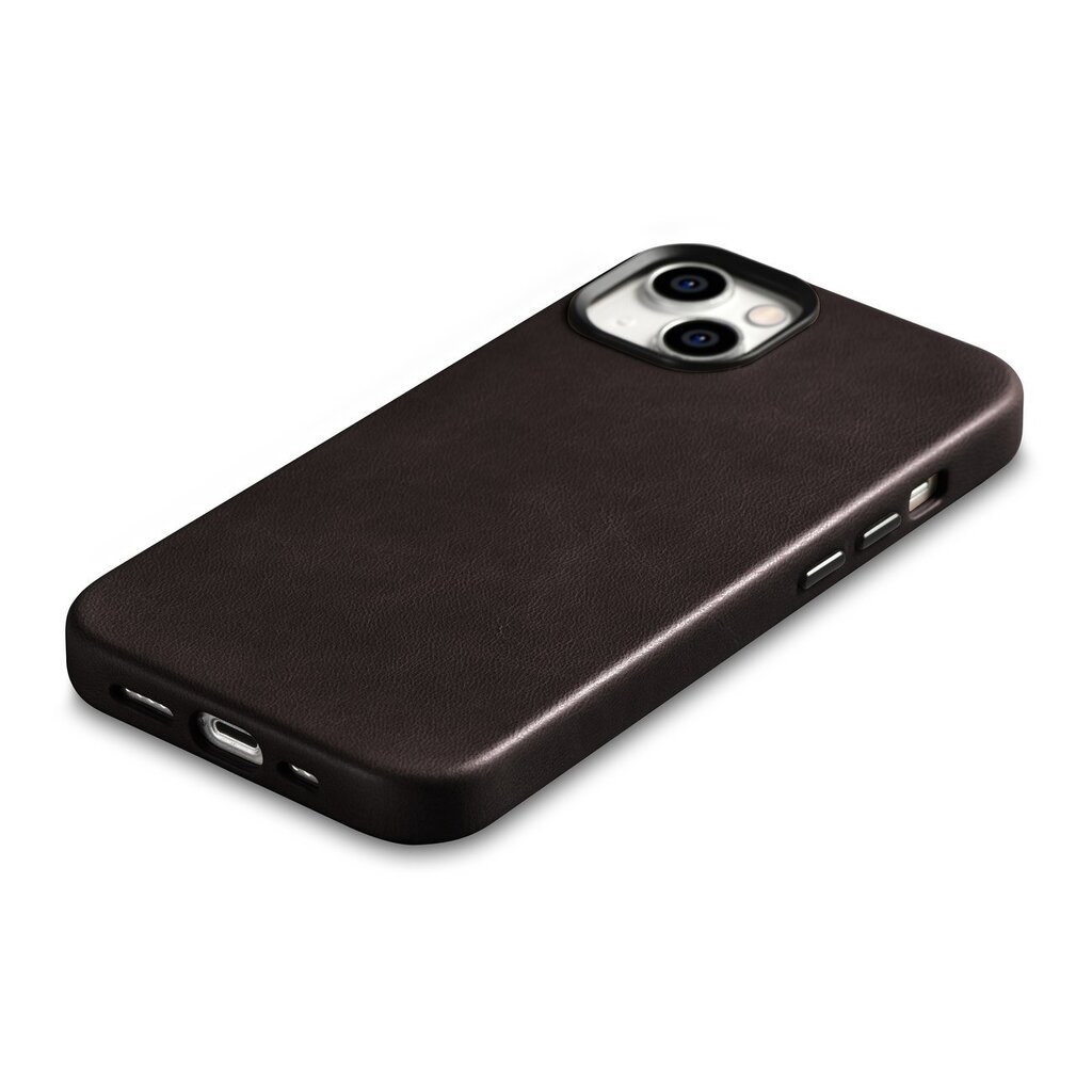 iCarer Leather iPhone 14 Plus Magnetic Leather with MagSafe Brown (WMI14220703-BN) цена и информация | Telefono dėklai | pigu.lt