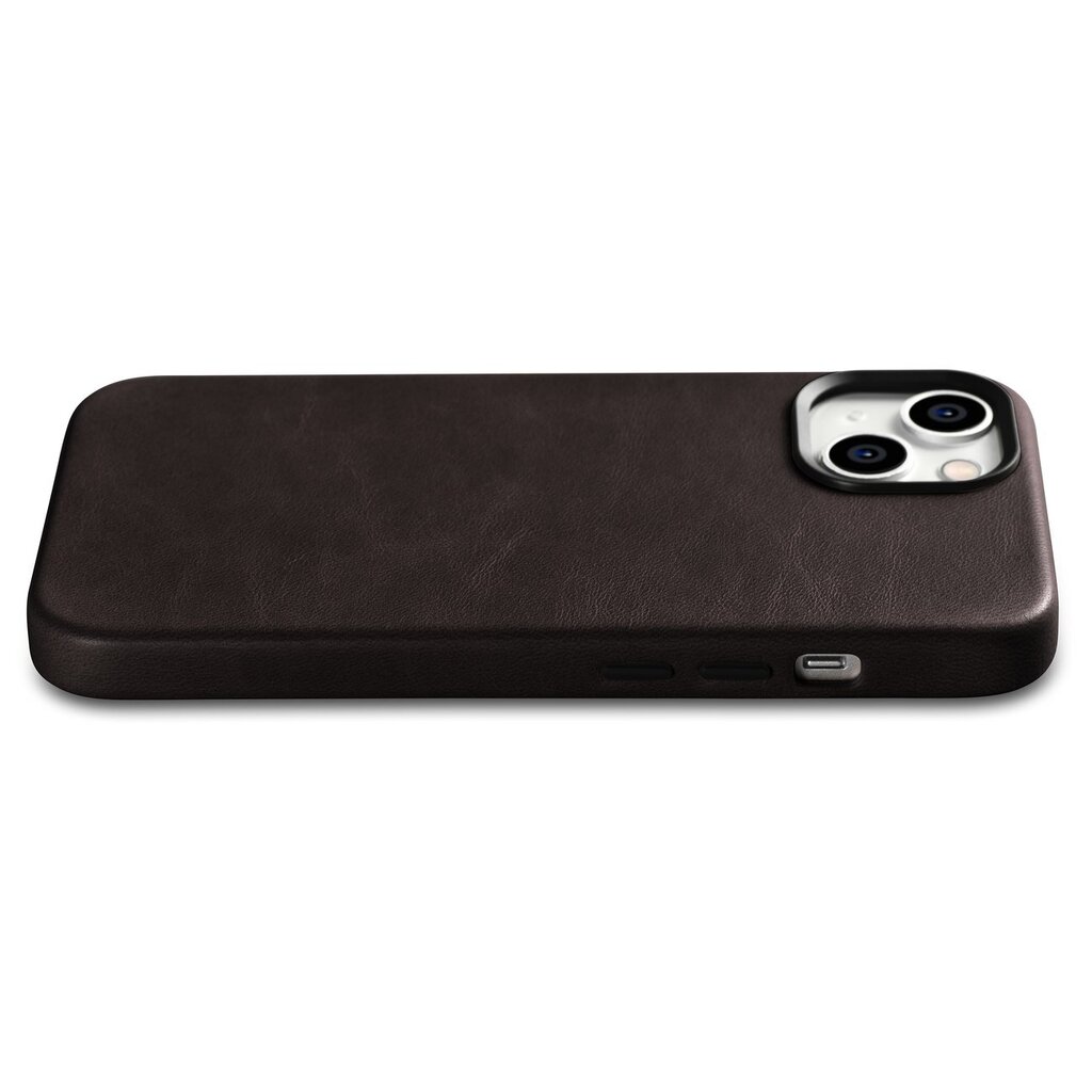 iCarer Leather iPhone 14 Plus Magnetic Leather with MagSafe Brown (WMI14220703-BN) цена и информация | Telefono dėklai | pigu.lt