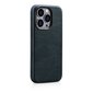 iCarer Leather iPhone 14 Pro Max Magnetic Leather with MagSafe Dark Blue (WMI14220704-BU) цена и информация | Telefono dėklai | pigu.lt