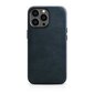 iCarer Leather iPhone 14 Pro Max Magnetic Leather with MagSafe Dark Blue (WMI14220704-BU) цена и информация | Telefono dėklai | pigu.lt