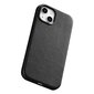 iCarer Leather iPhone 14 Black (WMI14220705-BK) (MagSafe Compatible) kaina ir informacija | Telefono dėklai | pigu.lt