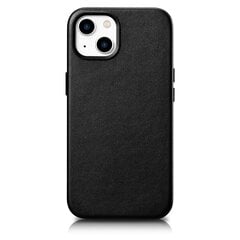 iCarer Leather iPhone 14 Black (WMI14220705-BK) (MagSafe Compatible) kaina ir informacija | iCarer Mobilieji telefonai, Foto ir Video | pigu.lt