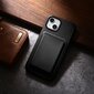 iCarer Leather iPhone 14 Black (WMI14220705-BK) (MagSafe Compatible) kaina ir informacija | Telefono dėklai | pigu.lt