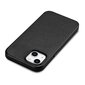 iCarer Leather iPhone 14 Black (WMI14220705-BK) (MagSafe Compatible) kaina ir informacija | Telefono dėklai | pigu.lt