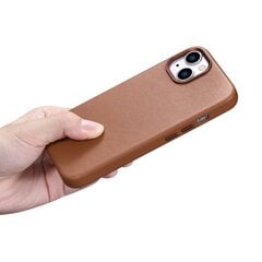 iCarer Leather iPhone 14 brown (WMI14220705-BN) (MagSafe Compatible) kaina ir informacija | iCarer Mobilieji telefonai, Foto ir Video | pigu.lt