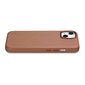 iCarer Leather iPhone 14 brown (WMI14220705-BN) (MagSafe Compatible) kaina ir informacija | Telefono dėklai | pigu.lt