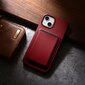 iCarer Leather iPhone 14 red (WMI14220705-RD) (MagSafe Compatible) kaina ir informacija | Telefono dėklai | pigu.lt