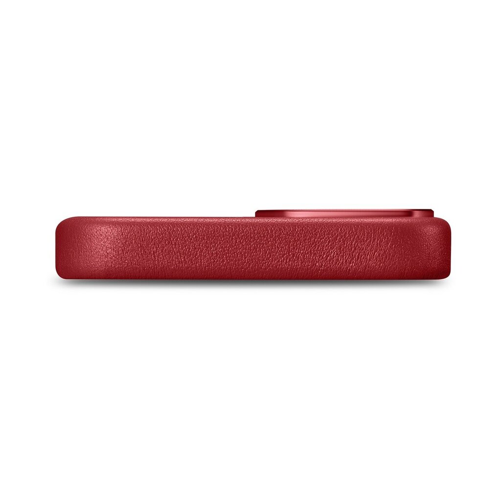 iCarer Leather iPhone 14 red (WMI14220705-RD) (MagSafe Compatible) kaina ir informacija | Telefono dėklai | pigu.lt