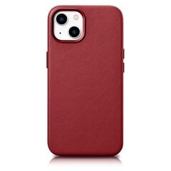 iCarer Leather iPhone 14 red (WMI14220705-RD) (MagSafe Compatible) kaina ir informacija | iCarer Mobilieji telefonai, Foto ir Video | pigu.lt