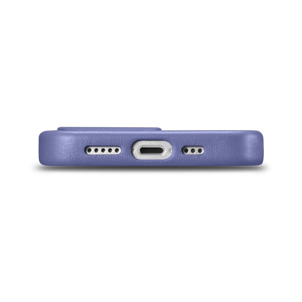 iCarer Leather iPhone 14 Pro Light Purple (WMI14220706-LP) (MagSafe Compatible) kaina ir informacija | Telefono dėklai | pigu.lt