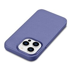 Кожаный чехол iCarer для iPhone 14 Pro, светло-фиолетовый (WMI14220706-LP) (совместим с MagSafe) цена и информация | Чехлы для телефонов | pigu.lt