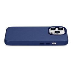 iCarer Leather iPhone 14 Pro Max Blue (WMI14220708-BU) (MagSafe Compatible) kaina ir informacija | iCarer Mobilieji telefonai, Foto ir Video | pigu.lt