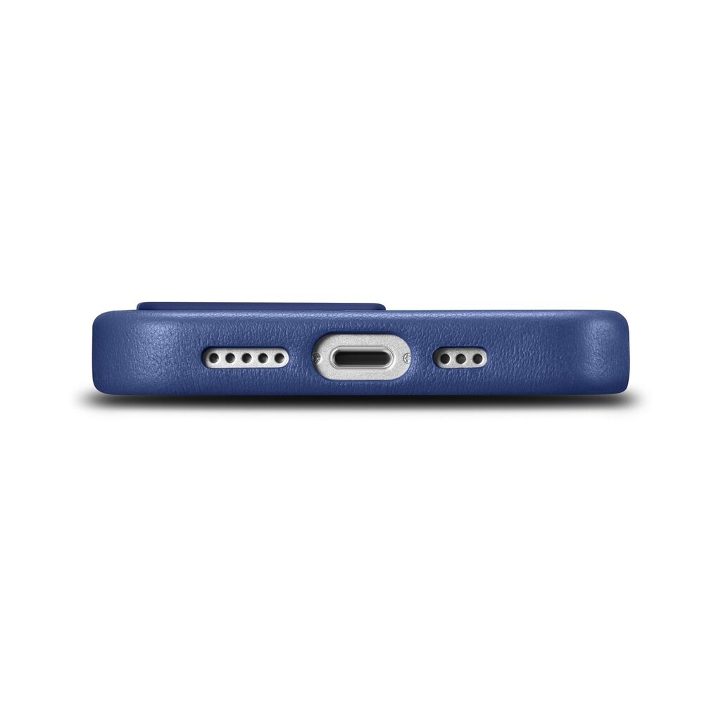 iCarer Leather iPhone 14 Pro Max Blue (WMI14220708-BU) (MagSafe Compatible) kaina ir informacija | Telefono dėklai | pigu.lt