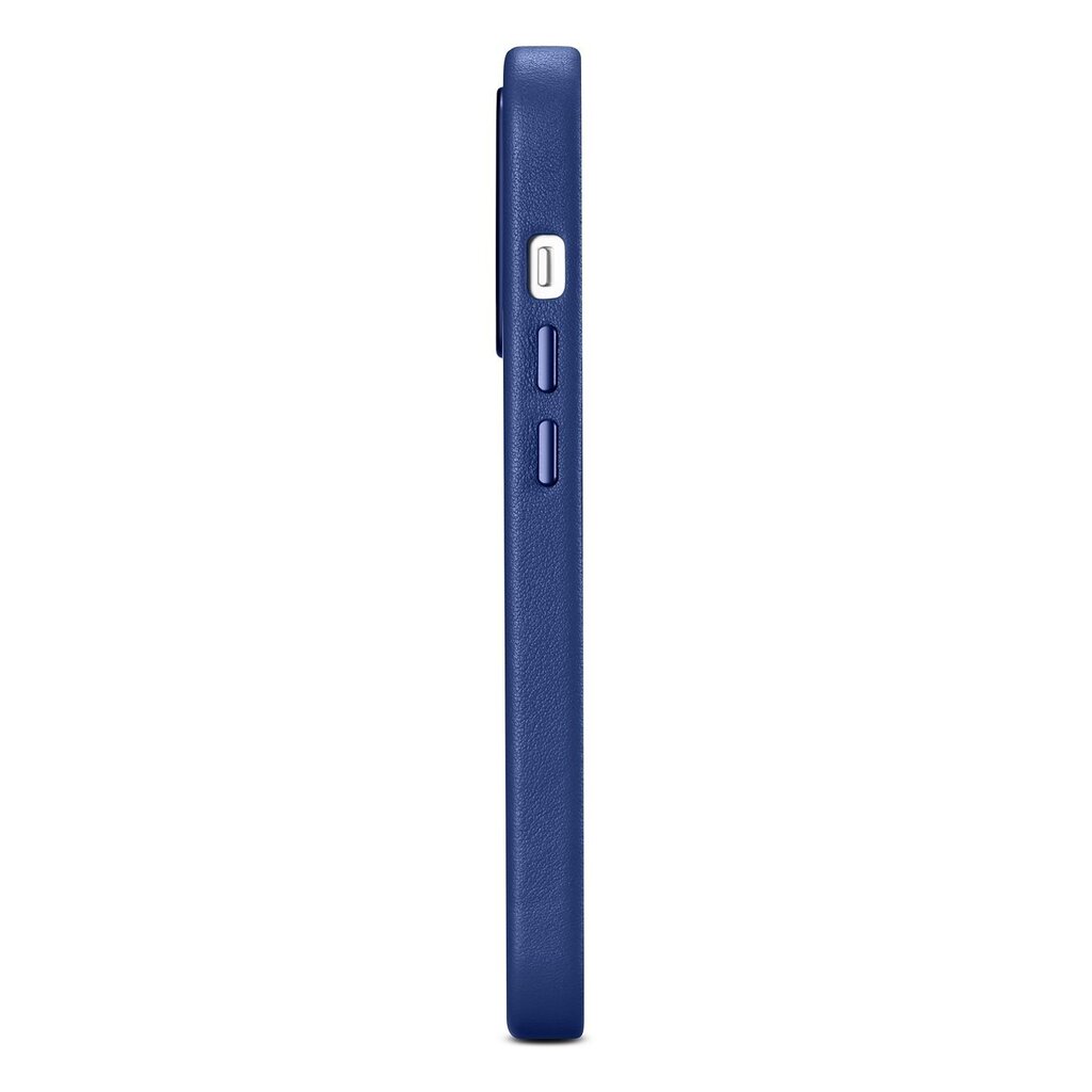 iCarer Leather iPhone 14 Pro Max Blue (WMI14220708-BU) (MagSafe Compatible) kaina ir informacija | Telefono dėklai | pigu.lt