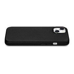 Кожаный чехол iCarer Litchi для iPhone 14 с магнитным MagSafe, черный (WMI14220709-BK) цена и информация | Чехлы для телефонов | pigu.lt
