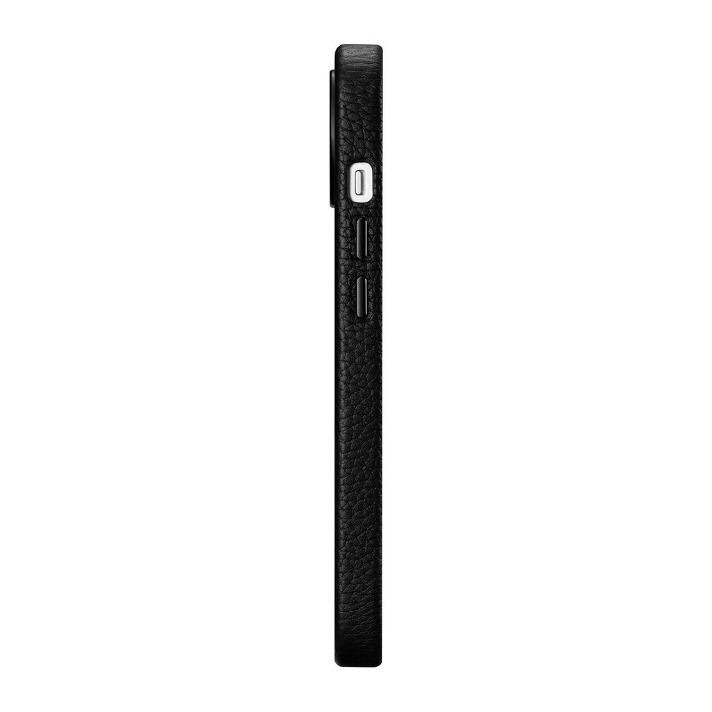 iCarer Litchi Leather iPhone 14 Magnetic MagSafe Black (WMI14220709-BK) kaina ir informacija | Telefono dėklai | pigu.lt