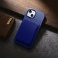 iCarer Litchi Leather iPhone 14 Magnetic MagSafe Dark Blue (WMI14220709-DB) цена и информация | Telefono dėklai | pigu.lt