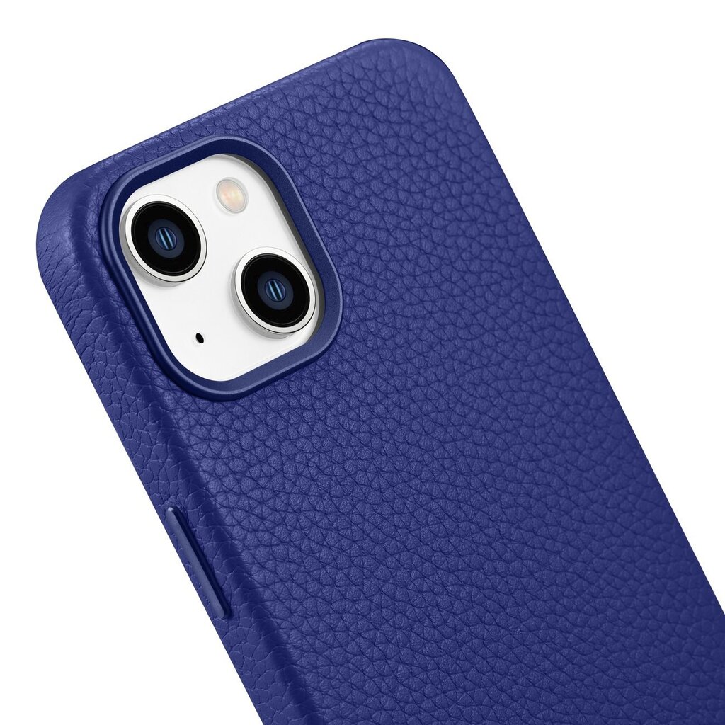 iCarer Litchi Leather iPhone 14 Magnetic MagSafe Dark Blue (WMI14220709-DB) цена и информация | Telefono dėklai | pigu.lt