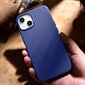 iCarer Litchi Leather iPhone 14 Magnetic MagSafe Dark Blue (WMI14220709-DB) цена и информация | Telefono dėklai | pigu.lt