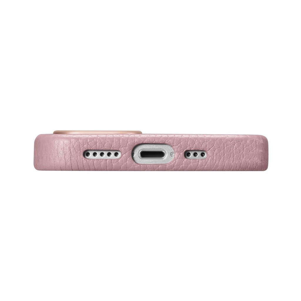 iCarer Litchi Leather iPhone 14 Magnetic MagSafe pink (WMI14220709-PK) kaina ir informacija | Telefono dėklai | pigu.lt