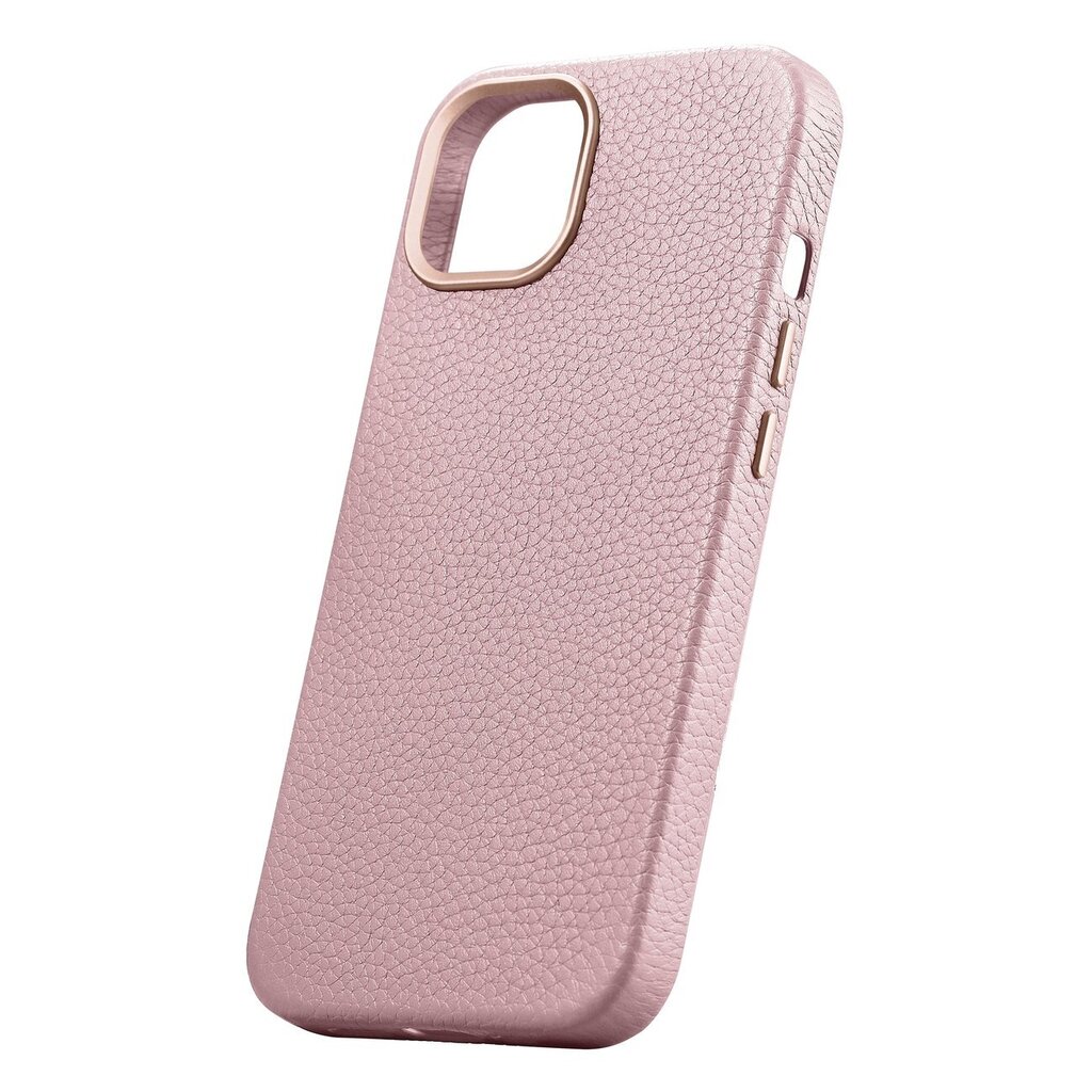 iCarer Litchi Leather iPhone 14 Magnetic MagSafe pink (WMI14220709-PK) цена и информация | Telefono dėklai | pigu.lt