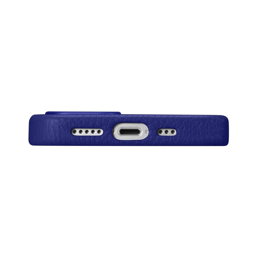 iCarer Litchi Leather iPhone 14 Pro Magnetic MagSafe Dark Blue (WMI14220710-DB) kaina ir informacija | Telefono dėklai | pigu.lt