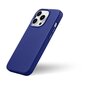 iCarer Litchi Leather iPhone 14 Pro Magnetic MagSafe Dark Blue (WMI14220710-DB) kaina ir informacija | Telefono dėklai | pigu.lt