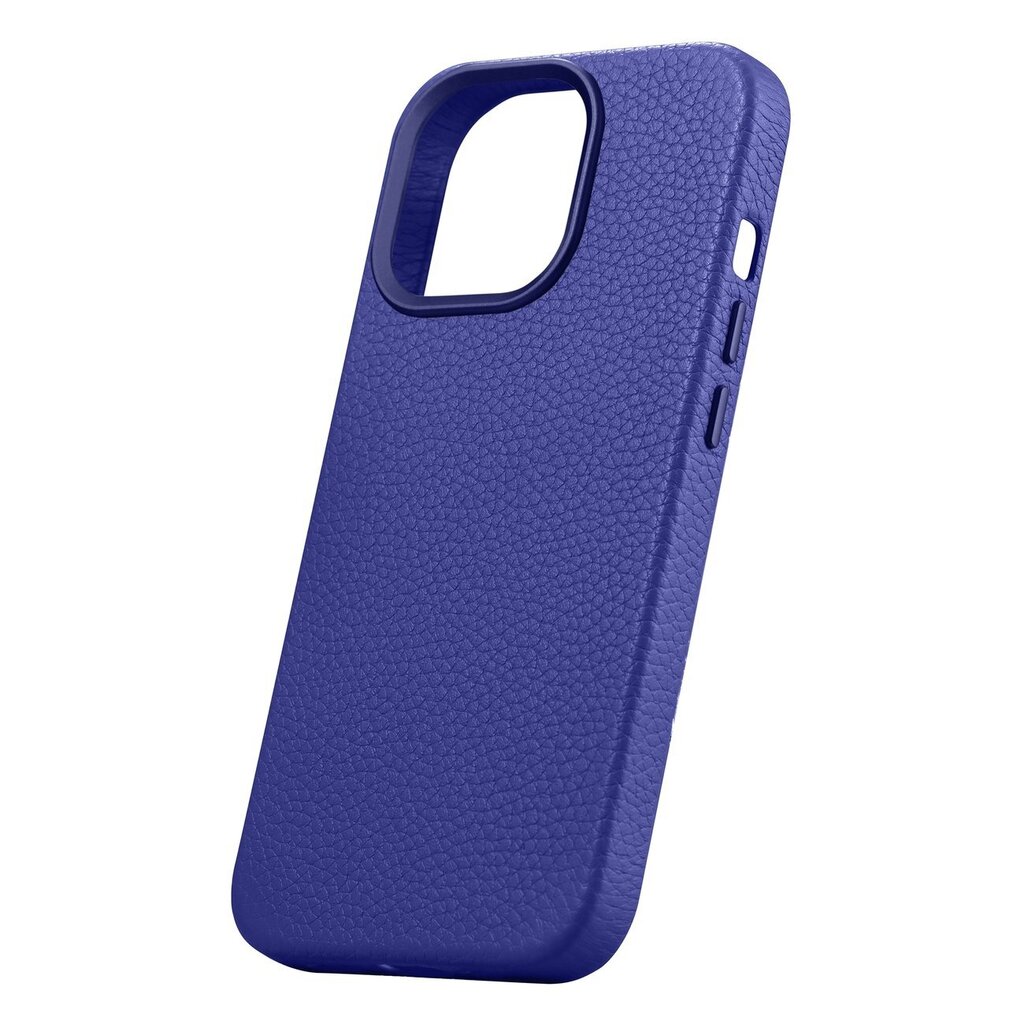 iCarer Litchi Leather iPhone 14 Pro Magnetic MagSafe Dark Blue (WMI14220710-DB) kaina ir informacija | Telefono dėklai | pigu.lt