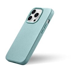 Кожаный чехол iCarer Litchi для iPhone 14 Pro с магнитным MagSafe, зеленый (WMI14220710-GN) цена и информация | Чехлы для телефонов | pigu.lt