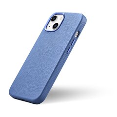 Кейс iCarer Litchi Leather для iPhone14 Plus Magnetic MagSafe светло-голубой (WMI14220711-LB) цена и информация | Чехлы для телефонов | pigu.lt