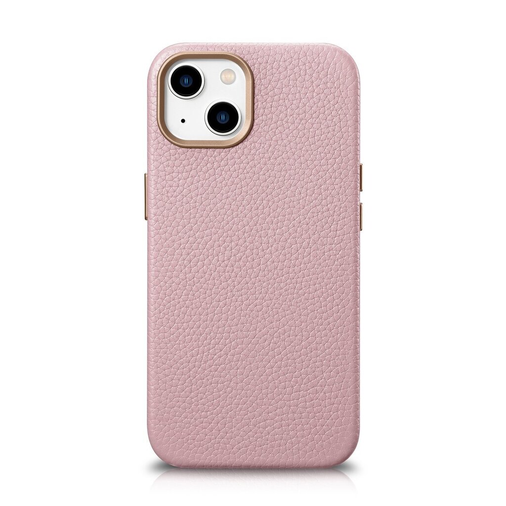 iCarer Litchi Leather iPhone 14 Plus Magnetic MagSafe pink (WMI14220711-PK) kaina ir informacija | Telefono dėklai | pigu.lt