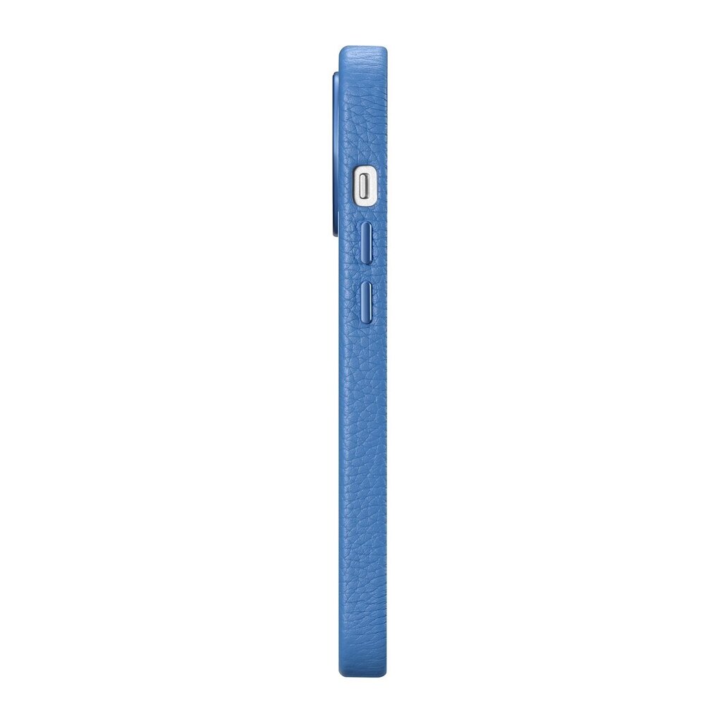 iCarer Litchi Leather iPhone 14 Pro Max Magnetic with MagSafe Light Blue (WMI14220712-LB) kaina ir informacija | Telefono dėklai | pigu.lt