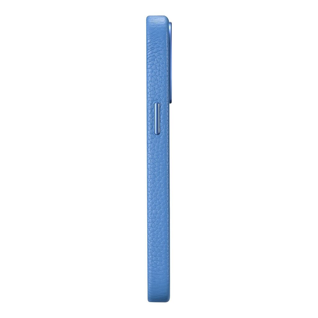 iCarer Litchi Leather iPhone 14 Pro Max Magnetic with MagSafe Light Blue (WMI14220712-LB) kaina ir informacija | Telefono dėklai | pigu.lt