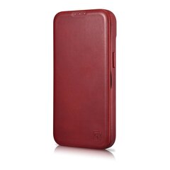 iCarer Leather iPhone 14 Flip Magnetic MagSafe Red (AKI14220705-RD) kaina ir informacija | Telefono dėklai | pigu.lt