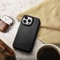iCarer Leather iPhone 14 Pro Flip Magnetic MagSafe Black (AKI14220706-BK) kaina ir informacija | Telefono dėklai | pigu.lt