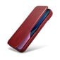 iCarer Leather iPhone 14 Plus Flip Magnetic MagSafe red (AKI14220707-RD) kaina ir informacija | Telefono dėklai | pigu.lt