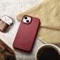 iCarer Leather iPhone 14 Plus Flip Magnetic MagSafe red (AKI14220707-RD) kaina ir informacija | Telefono dėklai | pigu.lt