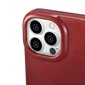 iCarer Leather iPhone 14 Pro Max Flip Magnetic MagSafe Red (AKI14220708-RD) kaina ir informacija | Telefono dėklai | pigu.lt