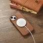 iCarer Leather iPhone 14 Flip Magnetic MagSafe Brown (WMI14220713-BN) kaina ir informacija | Telefono dėklai | pigu.lt