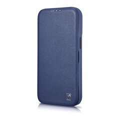 iCarer Leather iPhone 14 Flip Magnetic MagSafe Blue (WMI14220713-BU) kaina ir informacija | Telefono dėklai | pigu.lt