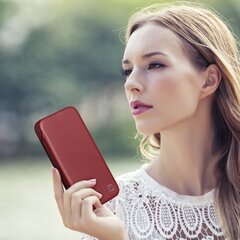 iCarer Leather iPhone 14 Plus Flip Magnetic MagSafe Red (WMI14220715-RD) kaina ir informacija | Telefono dėklai | pigu.lt